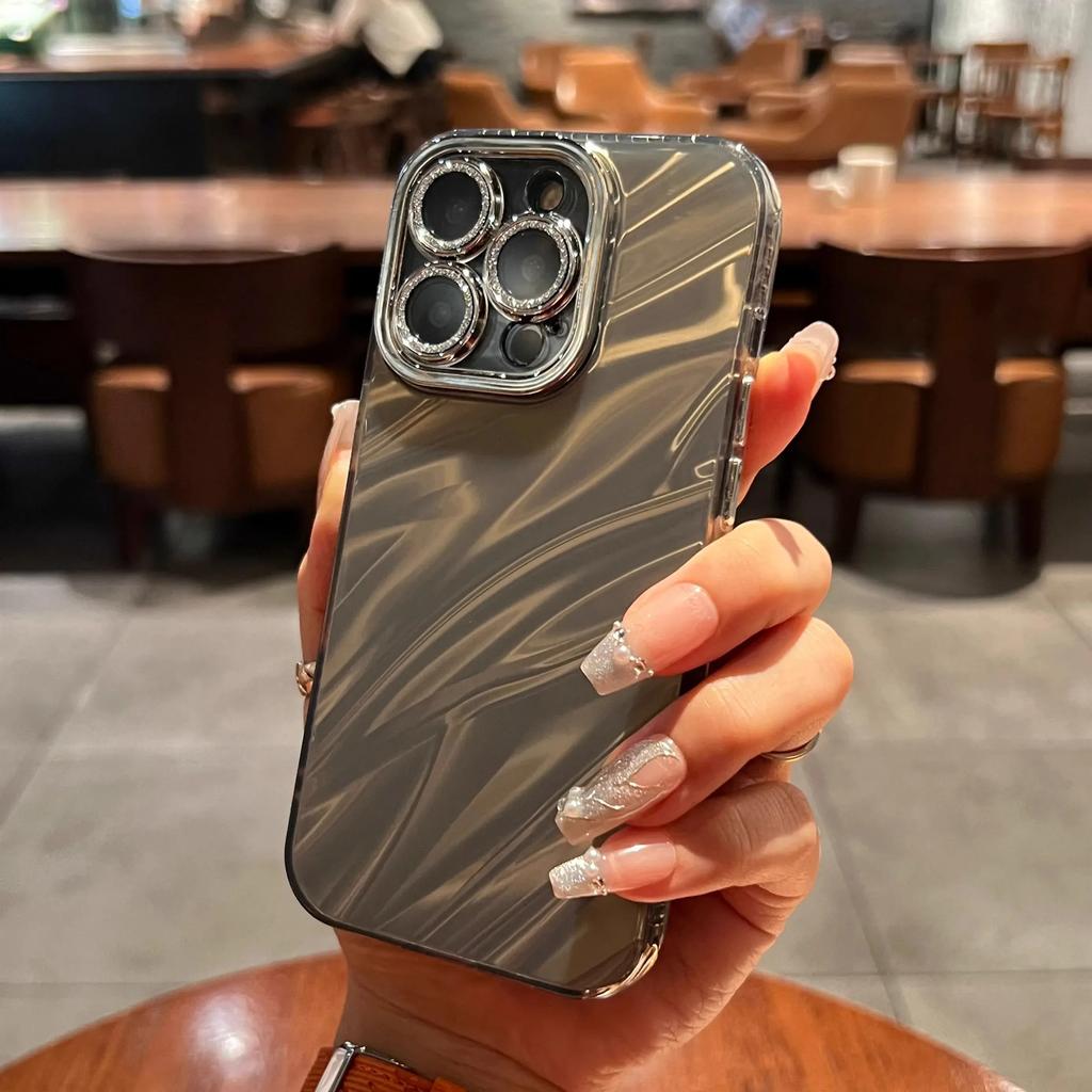 Роскошный гальванический блестящий чехол для телефона iPhone 11 12 13 14 15 Pro Max Plus, противоударный бампер, чехол