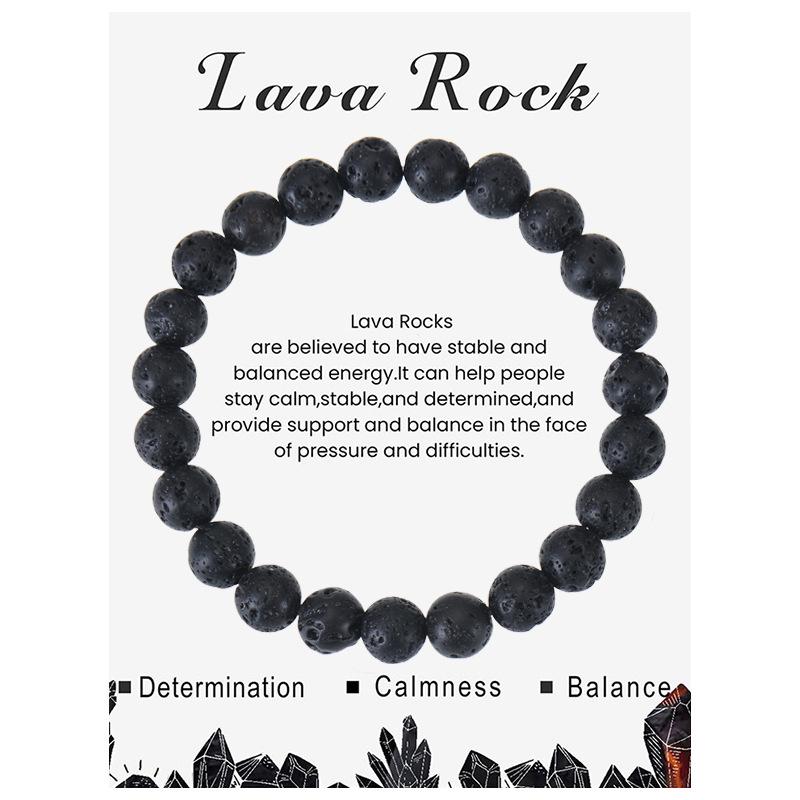 Эластичный браслет из аметиста и агата 8 мм - Украшения из натурального камня