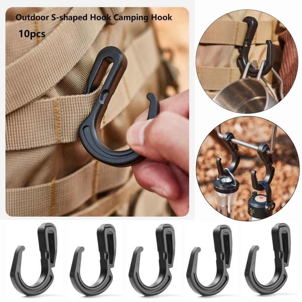 10pcs 21mm Large Opening Outdoor S-shaped Hook for Hiking Travel