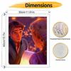 Disney digital oil painting Rapunzel Flynn romantic love lantern art handmade diy gift home decoration wall decor 119 characters