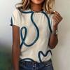 Модная полосатая футболка, женская одежда, летний повседневный топ с круглым вырезом и короткими рукавами, свободная удобная одежда, женская футболка