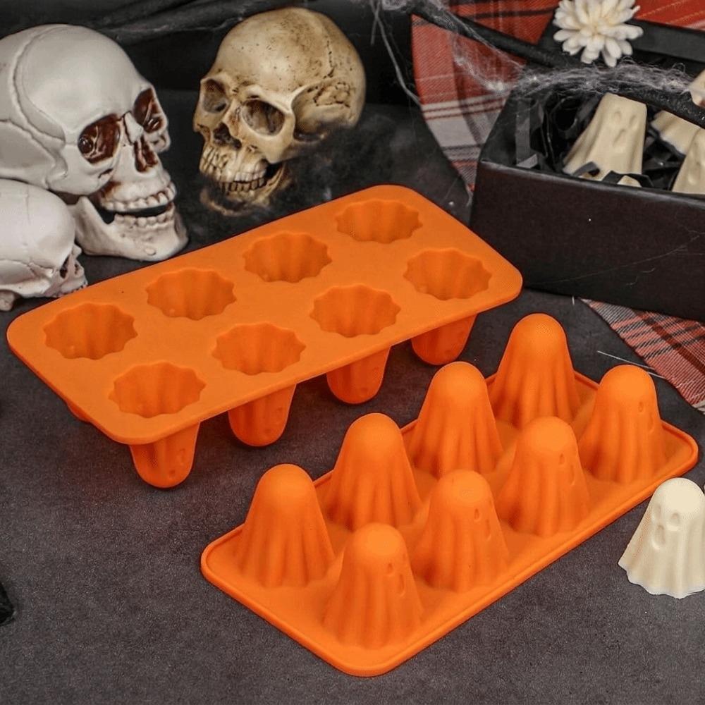 Durable Ghost Silicone Mold Reusable Halloween Baking Molds Multipurpose Ghost Shape Mold Baking