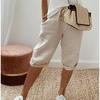 2024 Women's Cotton-Linen Elastic Pocket Casual Pants and Shorts