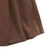 FOXEY NEW YORK made in Japan Mini length Pleated skirt 38 Brown Back zip Women Used