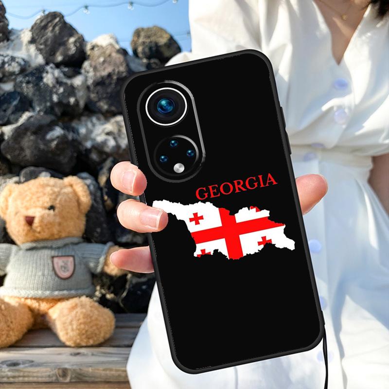 Чехол Georgia Grunge Flag для Honor X8a X9a X6a X7a X6 X7 X8 X9 X9b X8b Honor 70 50 90 Lite Magic 5 6 Pro Cover