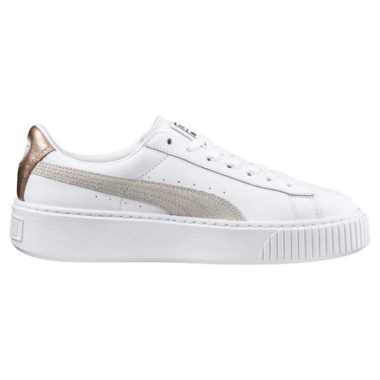 Puma Платформа Корзина Euphoria Rg 'Белый Серый Золотой' Женская 366814-02