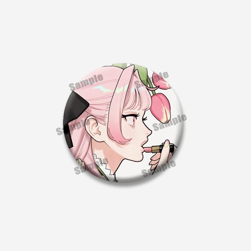 Gokurakugai Anime Enamel Pin Tao Saotome Alma Yoru Round Brooch Badge for Backpack Clothing Cute Cartoon Jewelry Accessory Gift