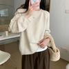 Уютный вязаный свитер в корейском стиле для женщин - Мягкий, теплый, свободного кроя