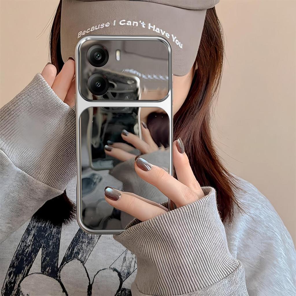 Чехол для Xiaomi POCO X7 Pro 5G, M7 4G Модный Чехол с Большим Окном Зеркальный Корпус Телефона