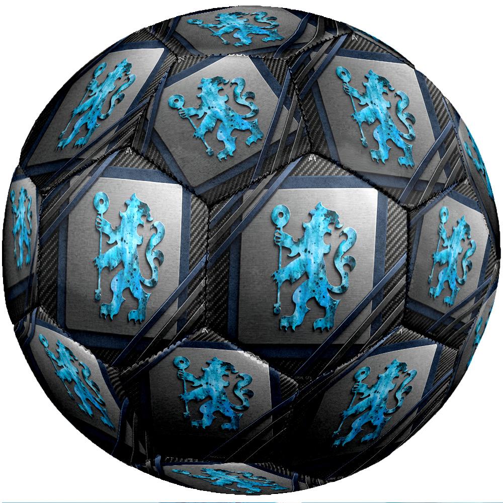 Chelsea FC Theme soccer ball Size 5 Soccer Ball Soft Touch Professional Training Football for Outdoor Sports
