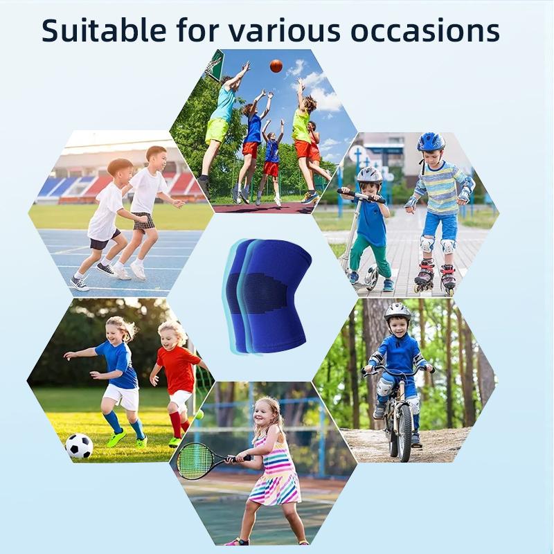 Спортивные наколенники для боли в суставах, компрессионный наколенник, поддержка волейбола, танцев, наколенник, медицинский детский наколенник, защита