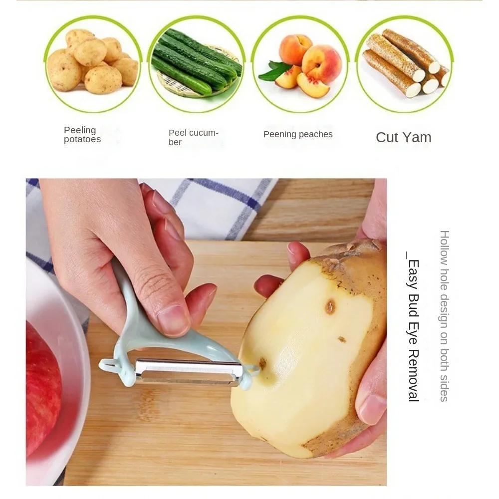 Нож для чистки из нержавеющей стали в новом скандинавском стиле, скребок для фруктов, пластиковый скребок для дыни, многофункциональный