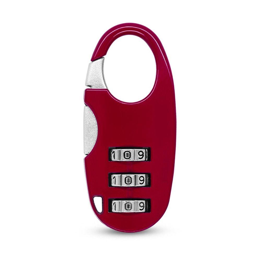 Кодовый замок, 3-значный пароль, замок из цинкового сплава, замок на молнии для рюкзака, замок для шкафа в общежитии, дорожный замок