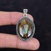 Ethopian Opal In Boulder Opal Pendant Gemstone Handmade Pendant 925 Sterling Silver Pendant Unique Jewelry Gifts for Mom Statement Pendant