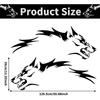 TOMALL 50'' 2Pcs Wolf Car Sticker Decal For Car Body Side Stickers Auto Wolf Graphics Racing Sports Stripes Stickers For SUV Off-Road Vehicles Car