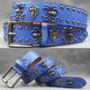 Punk Belt Men Women Rivet Decor PU Leather Waistband Casual Versatile