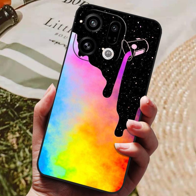 Для чехла Oppo Find X9 Pro Новый Модный Милый Мультяшный Роскошный Мягкий Силиконовый Чехол Для Oppo Find X 9 X9Pro 5G противоударный Funda Coque