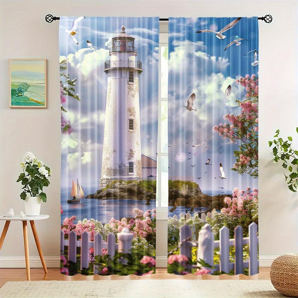 2 шт. Лесной пейзаж, пейзажные шторы в стиле ар-деко, карманные шторы, подвесные термоизолированные длинные панели, набор для спальни, гостиной