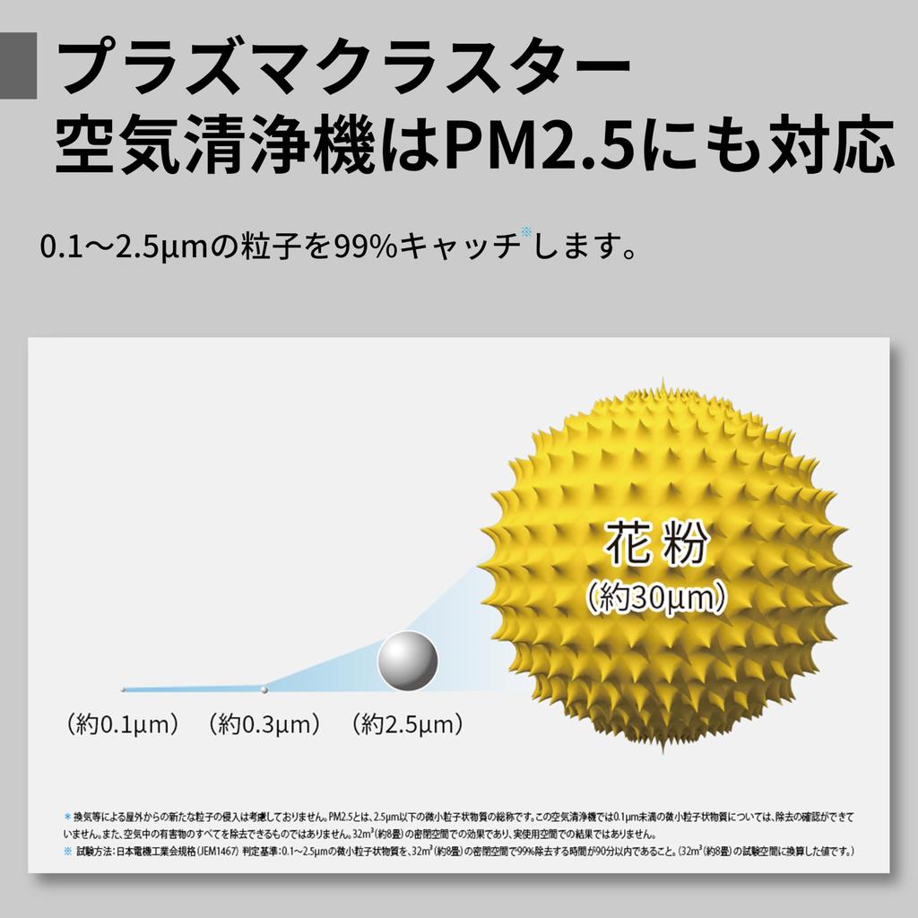Sharp Air Purifier Plasmacluster 7000 Recommended Tatami Size 14 Tatami Speed Circulation Airflow FU-S50-W