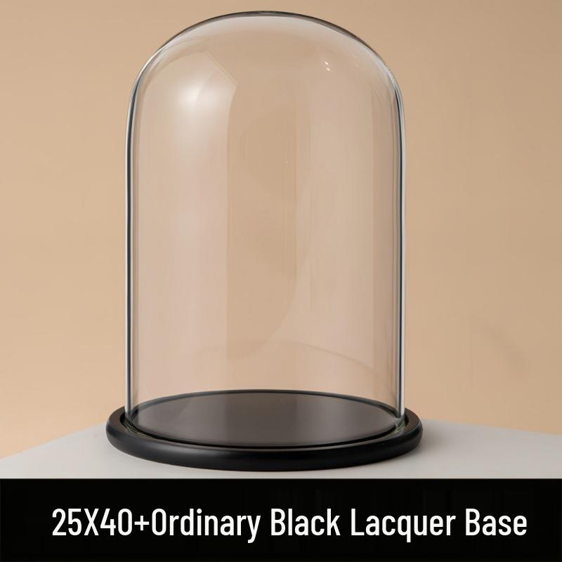 Eternal Flower Glass Dome: Modern Home Decor with Preserved Flowers and Handcrafted Figurine