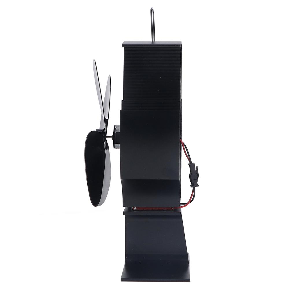 Вентилятор для печи с подогревом, 4 лопасти, мощный поток воздуха, 1500 об/мин, малошумный вентилятор для дровяной печи