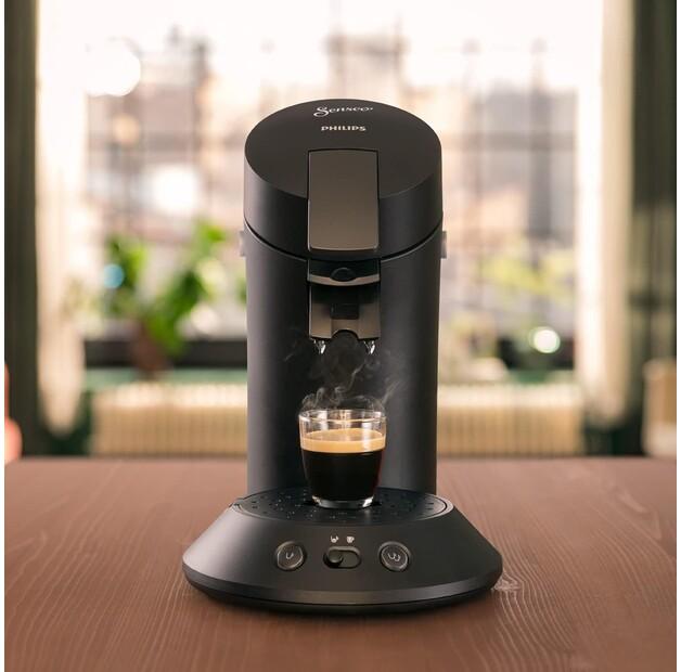 Capsule Coffee Machine Philips CSA210/22 Senseo Original Plus Eco Black