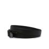 Daks Black Check Pattern Embossed Matte Buckle Cowhide Automatic Belt Dbbe6f088