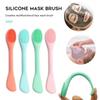 1/4PCS Silicone Mask Brush Reusable Double Side Mud Mixing Mask Brush Nose Decontamination Cleansing Brush Skin Care Tool