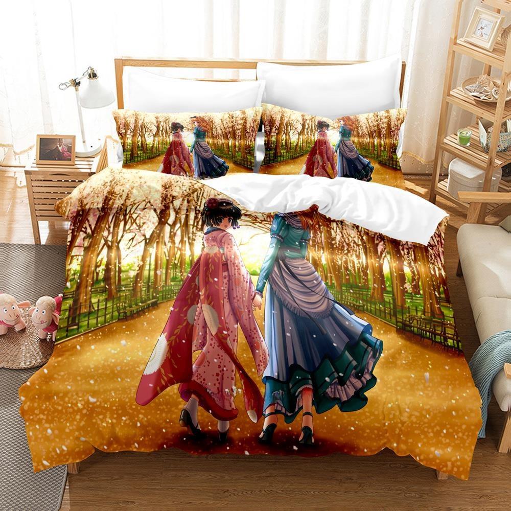 3D Аниме Перекресток в чужом лабиринте Постельное белье Односпальный Полуторный Двуспальный Кингсайз Комплект постельного белья Взрослый Детский Спальня Комплекты пододеяльников