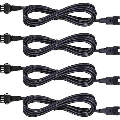 4 ШТ. 60 дюймов/150 см 4-контактный RGB светодиодный многоцветный акцентный свет Удлинительный кабель Проводной комплект для светодиодной мотоциклетной, квадроциклетной, автомобильной подсветки Многоцветная неоновая лента