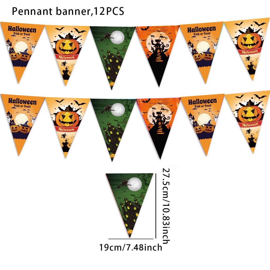 Хэллоуин Рождество Треугольный Флаг Баннер Праздничные Принадлежности Для Домашнего Декора