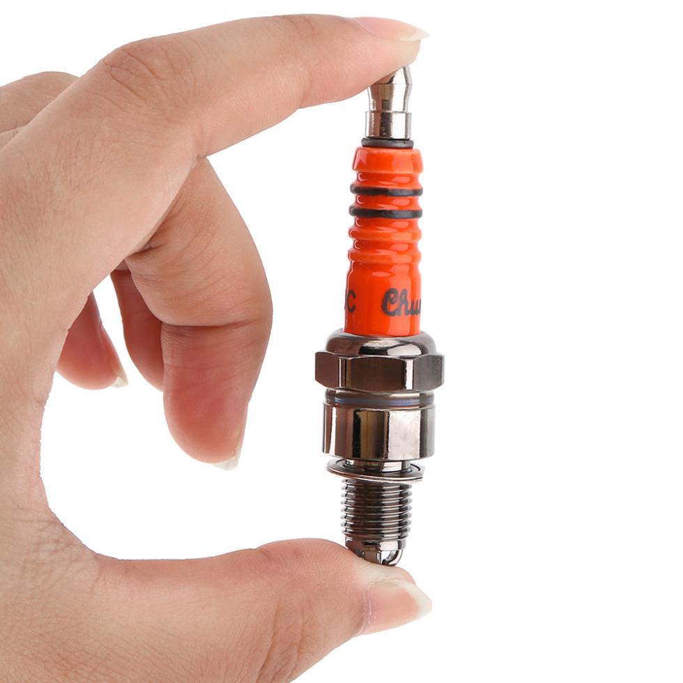 69 мм модифицированная свеча зажигания A7TJC, три сопла, подходят для мотоцикла 110CC/лучевого автомобиля GY6/125CC