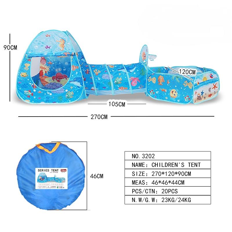 IMBABY 3 In 1 Baby Playpen For Children Indoor Toddler Foldable Playground Portable Infant Play Yard Tent Tunnel Without Ball