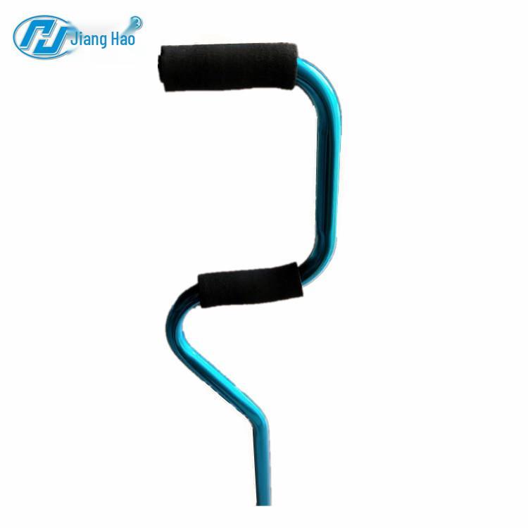 Регулируемая по высоте четырехопорная трость, телескопическая трость из алюминиевого сплава и нержавеющей стали для пожилых людей.