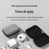 Multifunctional Cable Organizer: USB Flash Drive, Earphone, Charger, Dustproof Storage Case