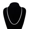 Women Men Width 5MM Full Sideways Necklace Link Chain Necklace Jewelry