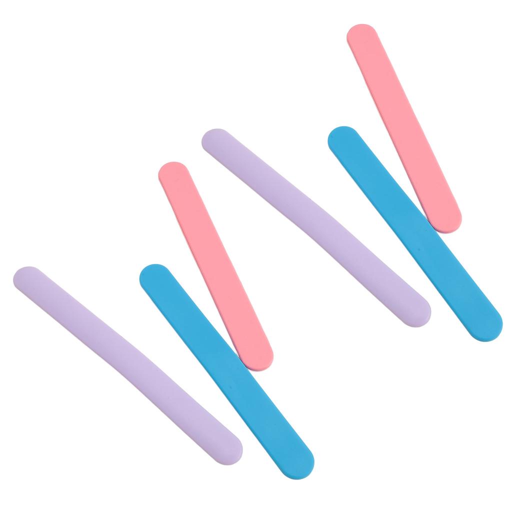 6 шт. Силиконовая палочка для воска Антипригарная Многоразовая Косметическая лопатка Палочка для размешивания маски для лица для удаления волос Смешивания Отбора проб
