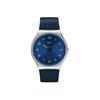 Серия Skin Кварцевый механизм Часы Skin Navy Унисекс Часы Синяя сталь SS07S102