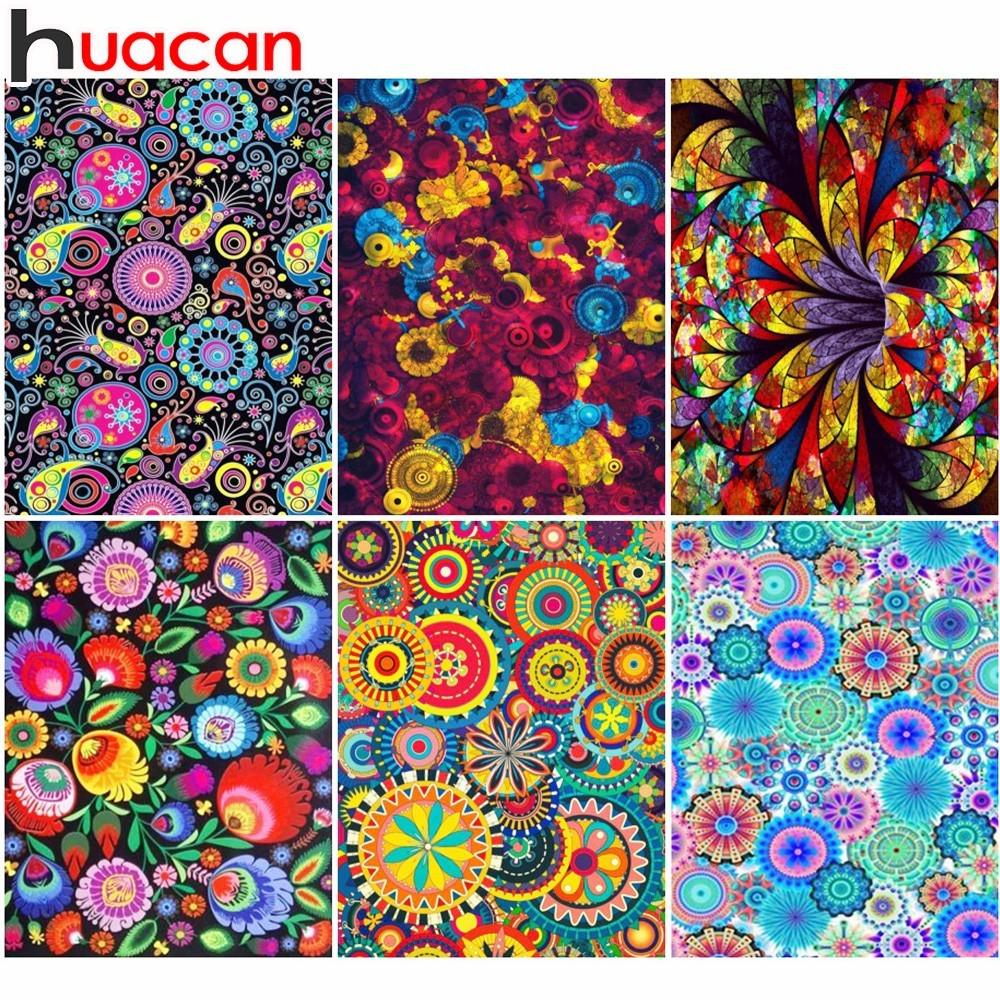 huacan 5D DIY Алмазная картина Цветы Алмазная вышивка Цветок Вышивка крестом Домашний декор