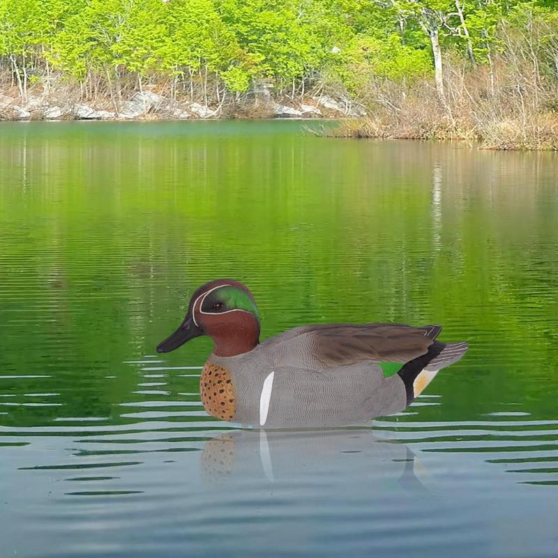 Скандинавская плавающая утка-чучело Утки Симуляция Охота Утка Сад Пруд Двор Озеро 28,5x12x17см Украшение для дома Садовые аксессуары