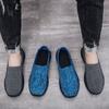 Летние мужские кроссовки Braid Beach Soft Light Weight Sports Shoes Casual Driving Shoes Moccasins Weave Breathable Pierced Slip On Flats Tennis Sneakers