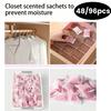 48/96 шт. Цветочные ароматизированные мешочки для шкафа, дезодорант, влагостойкий, устойчивый к плесени, стойкий аромат, освежитель для ящиков комнаты