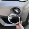 2pcs Car Styling Front Fog Light Frame Lamp Ring Cover ABS Carbon Fiber Trim For BMW X1 F48 2016-2019 Car Exterior Accessories