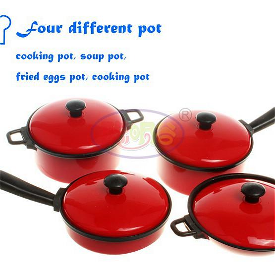 13 шт. / набор Детские игрушки Искусственная посуда Кухонные игрушки Домашняя детская утварь Посуда для приготовления пищи