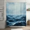 ~O~Luxury Galaxy Shower Curtain Set with Sparkly Gold Foil Modern Bathroom Decor for Home Bath Accessories