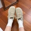 Shoes Female 2024 Hot Sale Lace Up Women's Vulcanize Shoes Outdoor Warm Women Sneakers Round Toe Low Heel PU Ladies Casual Shoes