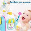 Children's DIY Bathroom Water Toy Ice Cream Handmade Fun Foam Cone Shop Maker Bubble Machine Baby Summer Shower Play Water
