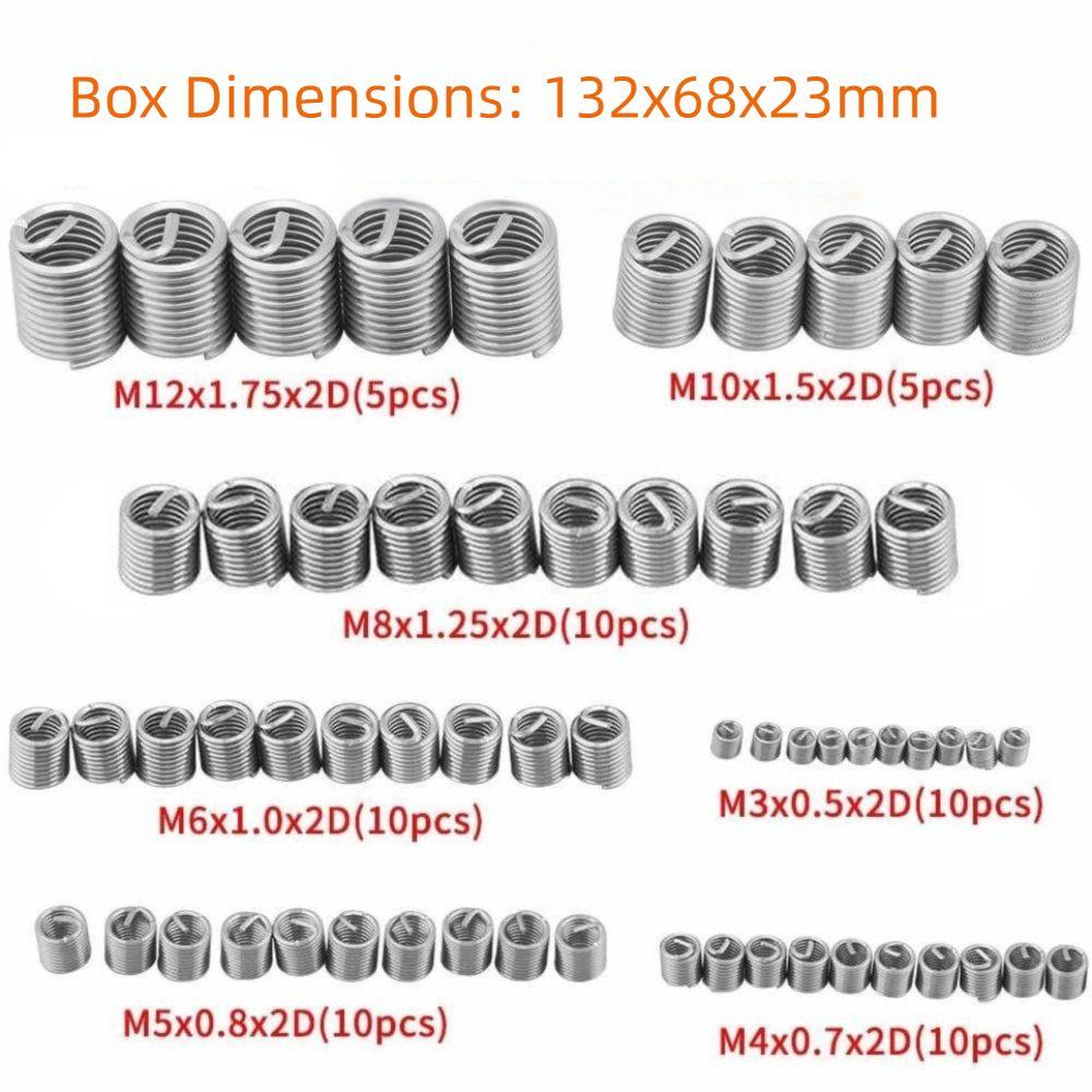Сверхпрочная проволочная резьбовая вставка M3 M4 M5 M6 M8 M10 M12 Втулка из нержавеющей стали для винтов Промышленное использование