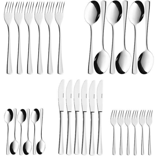 Esmeyer Stockholm Cutlery Set, 30 Pieces (204-081)