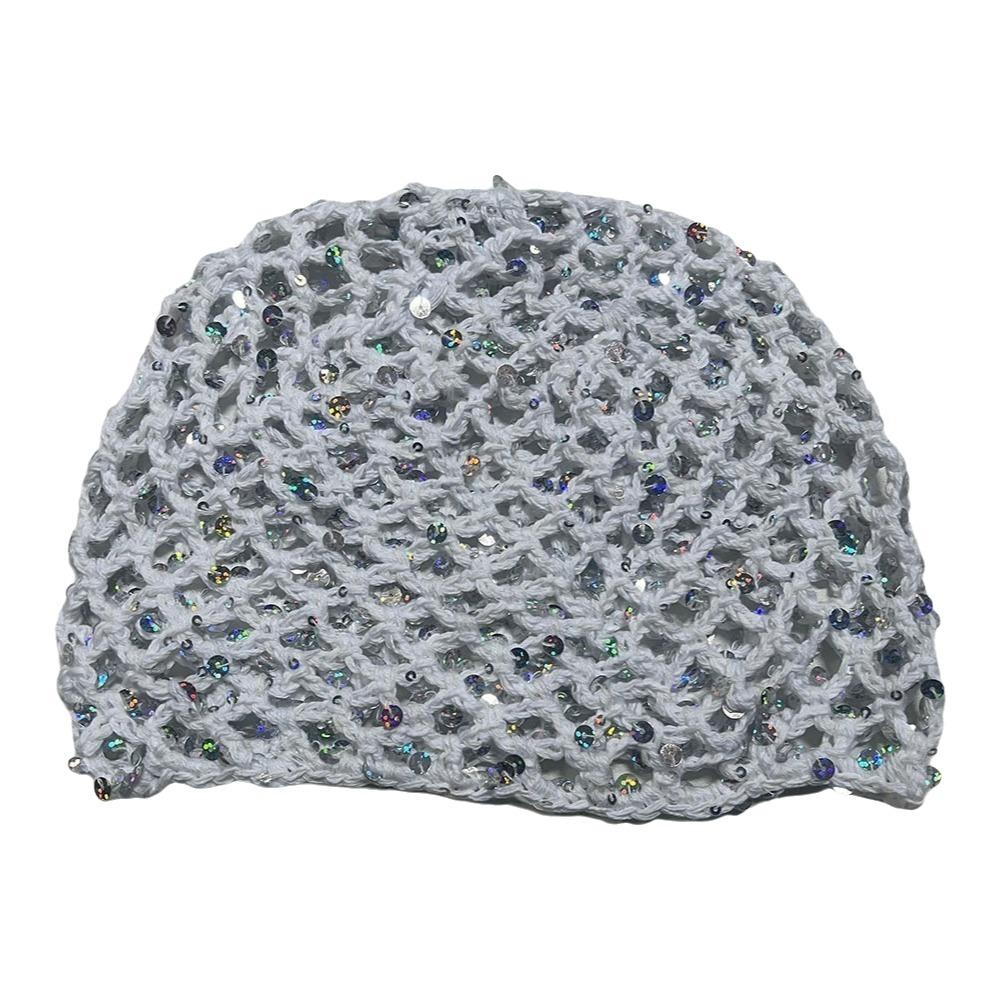 Sequined Crochet Sequined Hat Hollow Knit Bohemian Style Beanies Hollowed Out Beanie Hat Women